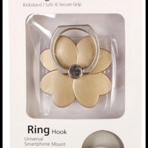 New Gold Flower Ring Hook